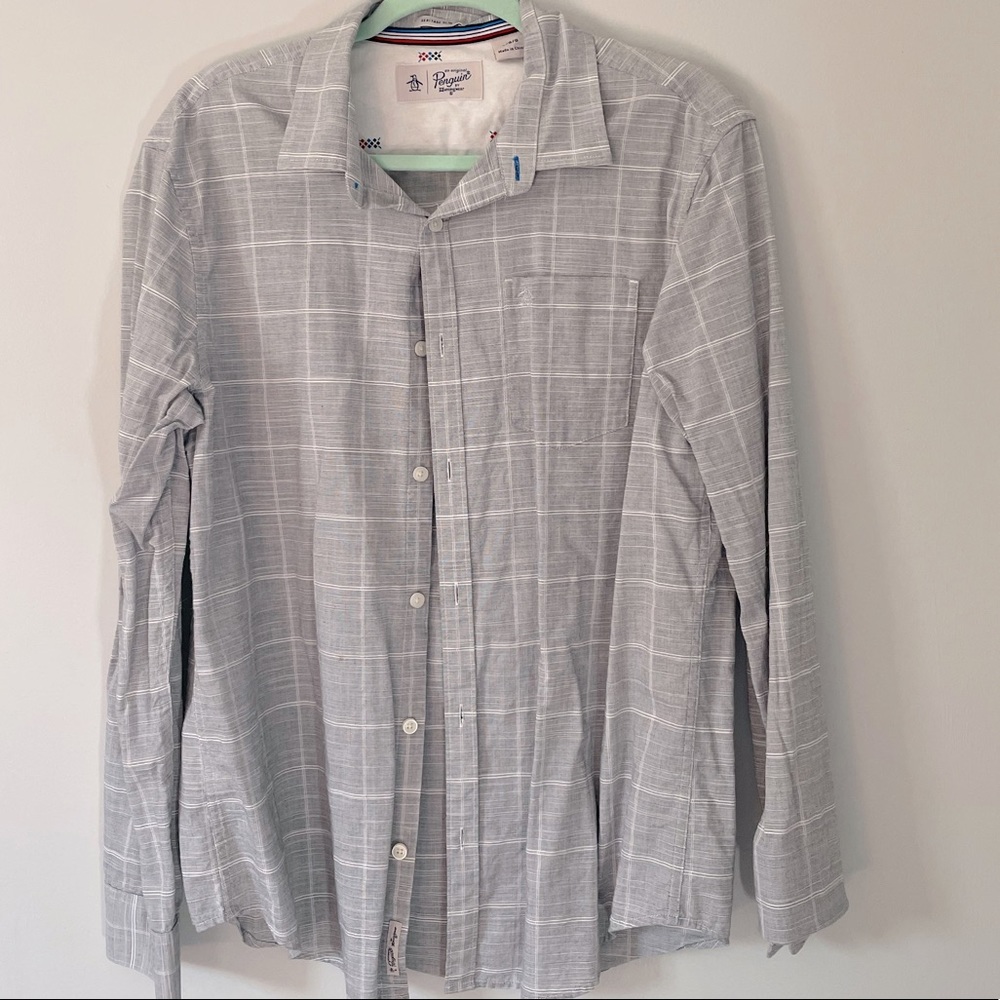 Mens Penguin Button Down